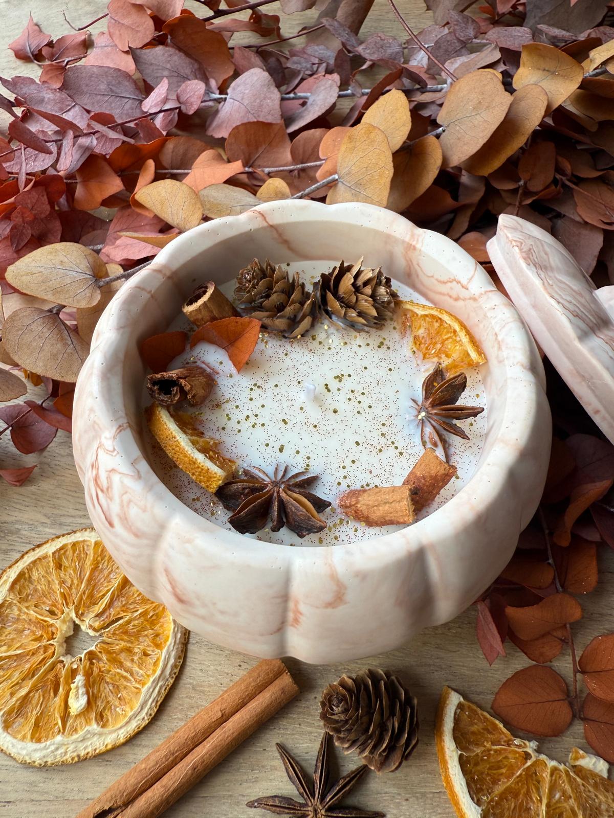 Bougie Citrouille Enchantée