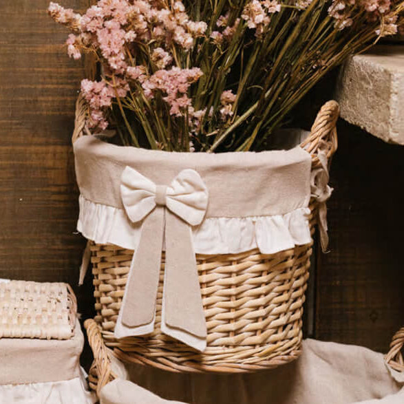Panier en Osier avec Anses - Petit Modèle