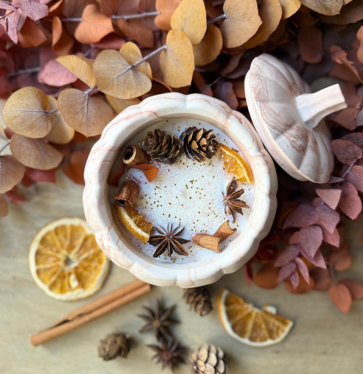 Bougie Citrouille Enchantée